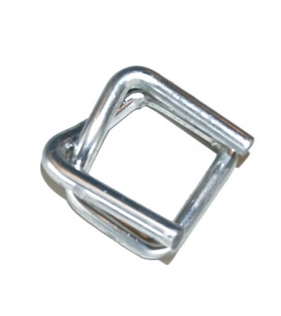 Galvanized Wire Buckle 16mm*3.5mm (1,000pcs/ctn)